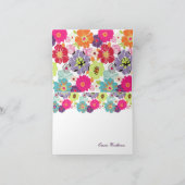 PixDezines Alegreレトロフローラありがとう サンキューカード (内部)