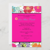 PixDezines Alegre, バットミッツヴァ/ DIY カラー 招待状 (裏面)