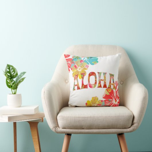 PixDezines Aloha Hibiscus|DIY背景 クッション (椅子)