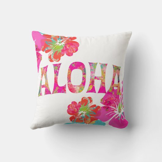 PixDezines Aloha Hibiscus|DIY背景 クッション (裏面)