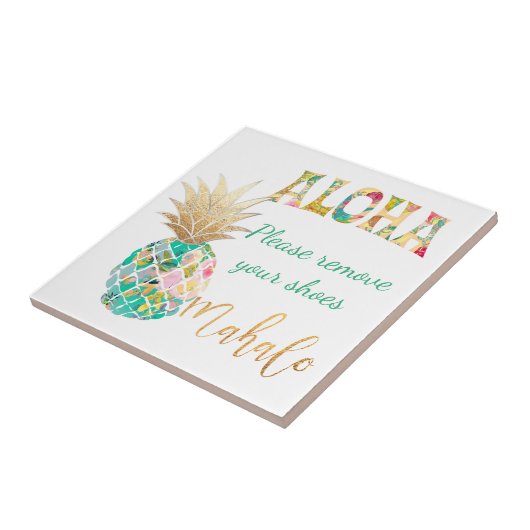 PixDezines Aloha Pineapple/DIY背景 タイル (側面)