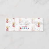 PixDezines ALOHA PINEAPPLE/HOT PINK/フェイク金ゴールド コーリングカード (裏面)