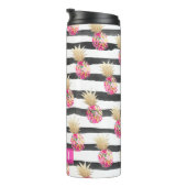 PixDezines Aloha Pineapple/Hot Pink+フェイク金ゴールド タンブラー (回転右)