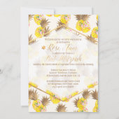 PixDezines Aloha Pineapple/Water color/バルミツワー 招待状 (裏面)