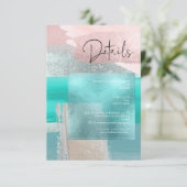 PixDezines Aqua+バラ金ゴールドアモダンート詳細カード 出欠カード (スタンド正面)