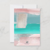 PixDezines Aqua+バラ金ゴールドアモダンート詳細カード 出欠カード (裏面)