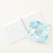 PIXDEZINES AQUA BLUE大理石ジャーナル ノートブック (内部)