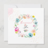 PixDezines AquareleFaire-part de Enissance Fille 招待状 (正面)