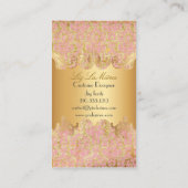 PixDezines arianna damask/フェイクparchment 名刺 (裏面)