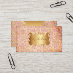PixDezines arianna damask/フェイクparchment 名刺