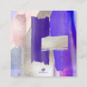 PixDezines Art モダン Violetバラ宿泊施設 エンクロージャーカード (裏面)