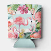 PixDezines Bachelorette Weekend Pink Flamingos DIY 缶クーラー (裏面)