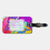 PixDezines bali kai/DIYバックグラウンド ラゲッジタグ (裏面横)