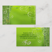 PixDezines Bamboo +パール渦巻き 名刺 (正面/裏面)