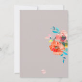 PixDezines Baptism+ 1stBirthday Watercolor Flowers 招待状 (裏面)