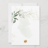 PixDezines Batismo de eualipto rustico em aquarel 招待状 (裏面)