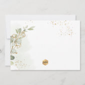 PixDezines Batismo de eualipto rustico em aquarel 招待状 (裏面)