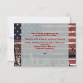 PixDezines BBQ、7月4日招待状 招待状 (裏面)