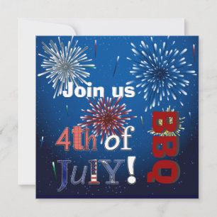 PixDezines BBQ 7月4日招待状 招待状