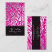 PixDezines Bellissimoヴィンテージダマスク 名刺 (正面/裏面)