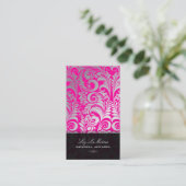 PixDezines Bellissimoヴィンテージダマスク 名刺 (スタンド正面)