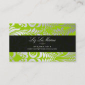 PixDezines Bellissimoヴィンテージダマスク 名刺 (裏面)