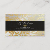 PixDezines Bellissimo Damask 名刺 (裏面)