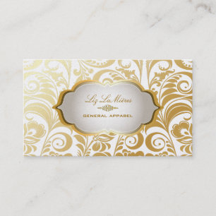 PixDezines bellissimo damask/metallic stock 名刺