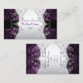 PixDezines bijouxダマスフェイククシルバー/パープル 名刺 (正面/裏面)