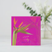 PixDezines BIRD OF PARADISE/DIY背景色 招待状 (スタンド正面)