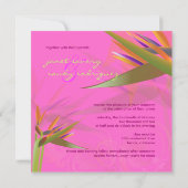 PixDezines BIRD OF PARADISE/DIY背景色 招待状 (裏面)