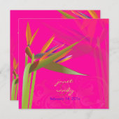 PixDezines BIRD OF PARADISE/DIY背景色 招待状 (正面/裏面)