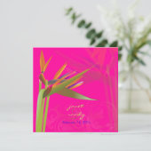 PixDezines BIRD OF PARADISE/DIY背景色 招待状 (スタンド正面)