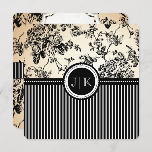 PixDezines black/toile/バラ (正面/裏面)