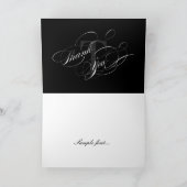 PixDezines Black+White Photo Frame/DIY文字 サンキューカード (内部)