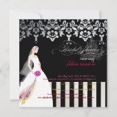 PixDezines Black+White's 結婚 Cake（PixDezines Black+ 招待状 (裏面)