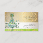 PixDezines Blue Empire Crystal Chandelier 名刺 (裏面)