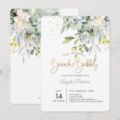 PixDezines Blue Gum ユーカリ ブランシュ+バブル 招待状 (正面/裏面)