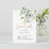 PixDezines Blue Gum ユーカリ ブランシュ+バブル 招待状 (スタンド正面)