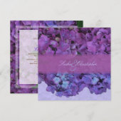 PixDezines Blue Hydrangea 招待状 (正面/裏面)