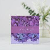 PixDezines Blue Hydrangea 招待状 (スタンド正面)