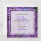 PixDezines Blue Hydrangea 招待状 (裏面)