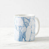 PixDezines BLUE n WHITE MARBLE コーヒーマグカップ (正面右)