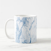 PixDezines BLUE n WHITE MARBLE コーヒーマグカップ (左)