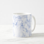 PixDezines BLUE n WHITE MARBLE コーヒーマグカップ (正面右)