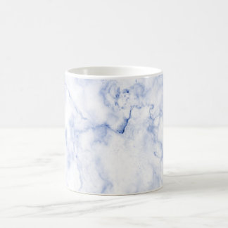 PixDezines BLUE n WHITE MARBLE コーヒーマグカップ