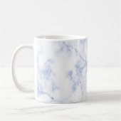 PixDezines BLUE n WHITE MARBLE コーヒーマグカップ (左)