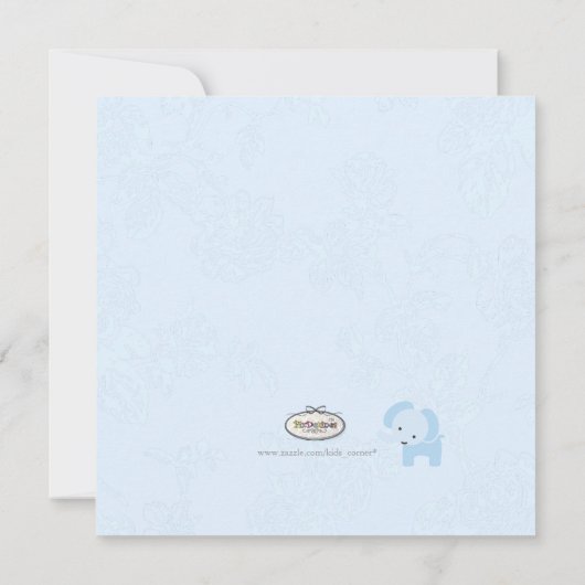 PixDezines blue toile+elephant 案内状 (裏面)