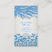 PixDezines blue zebra/leopard/champagne 名刺 (裏面)