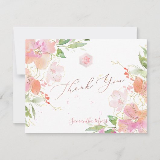 PixDezines Blushing Suetpea(ユダヤ教の)バル・ミツバーありがとう✡ 出欠カード (正面)